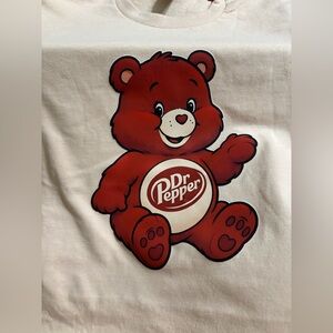 NEW Dr Pepper Care Bear Graphic Tee